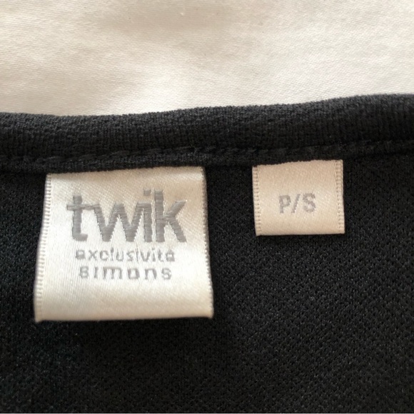 Twik tie front black mini dress. Size S. - Picture 11 of 11